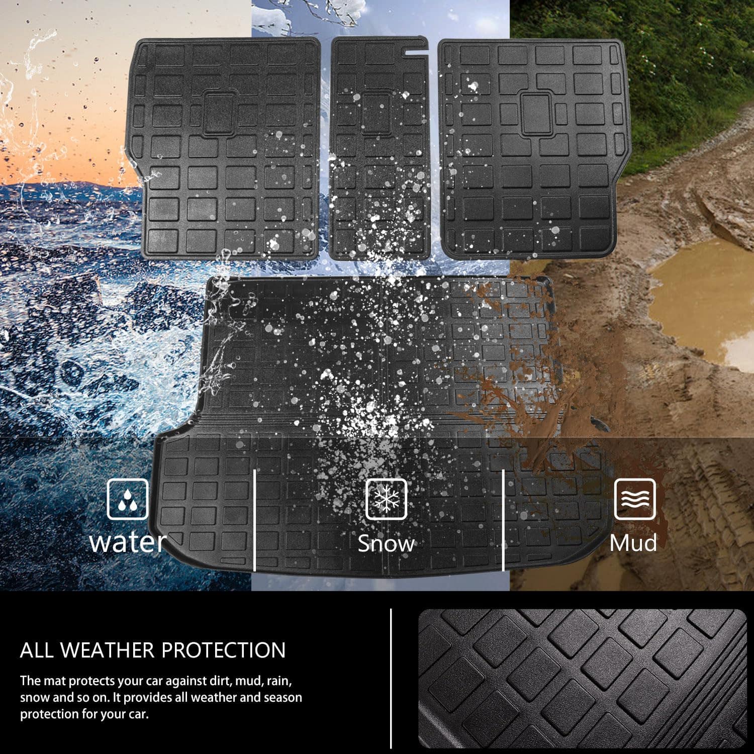 Tapete de maletero powoq compatible con Lexus RX350 RX450H - Imagen 6