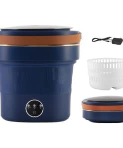 AMESEDAK Lavadora Portátil Mini sin Cable de 60W con Cesta