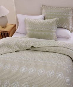 Colcha Queen Size SahSahCasa, 100% algodón, Juego de