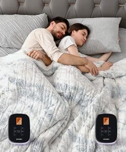 Manta Eléctrica King Size WOOMER 90"x 100", Piel Sintética