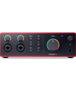 Interfaz de audio USB Focusrite Scarlett 4i4 4th Gen, para