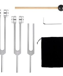 Set de 3 Diapasones Plzoslly (128Hz, 256Hz, 512Hz),