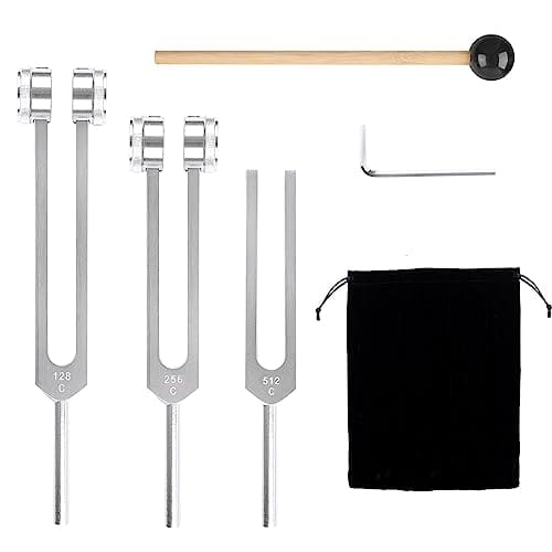 Set de 3 Diapasones Plzoslly (128Hz, 256Hz, 512Hz),