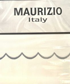 Juego de Sábanas Blancas Brillantes Maurizio Italy de 4