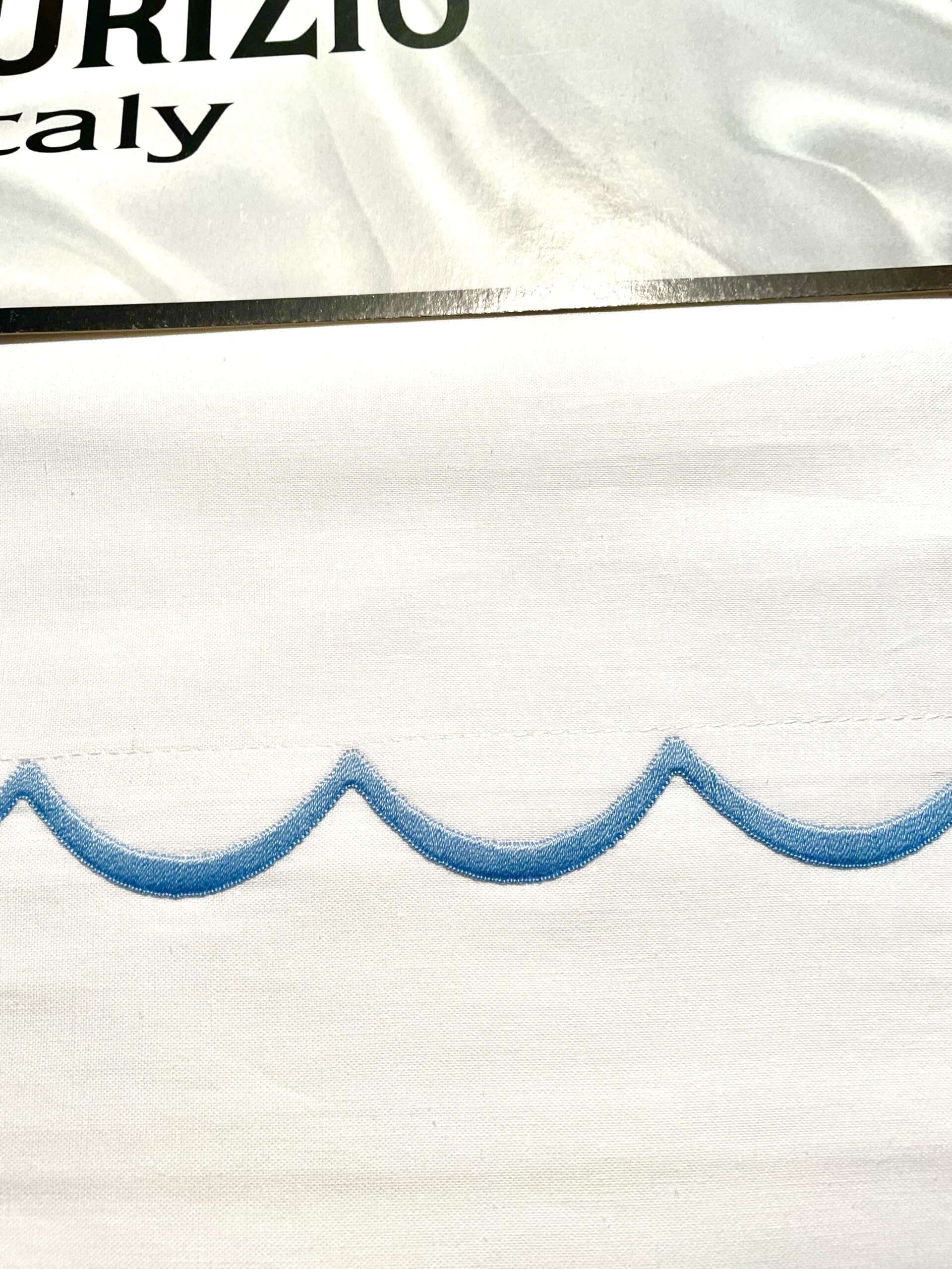 Juego de sábanas blancas Maurizio Italy de 4 piezas de 100% - Imagen 5