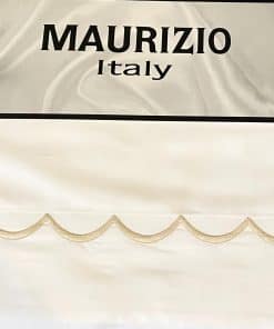 Juego de sábanas Maurizio Italy 100% algodón blanco