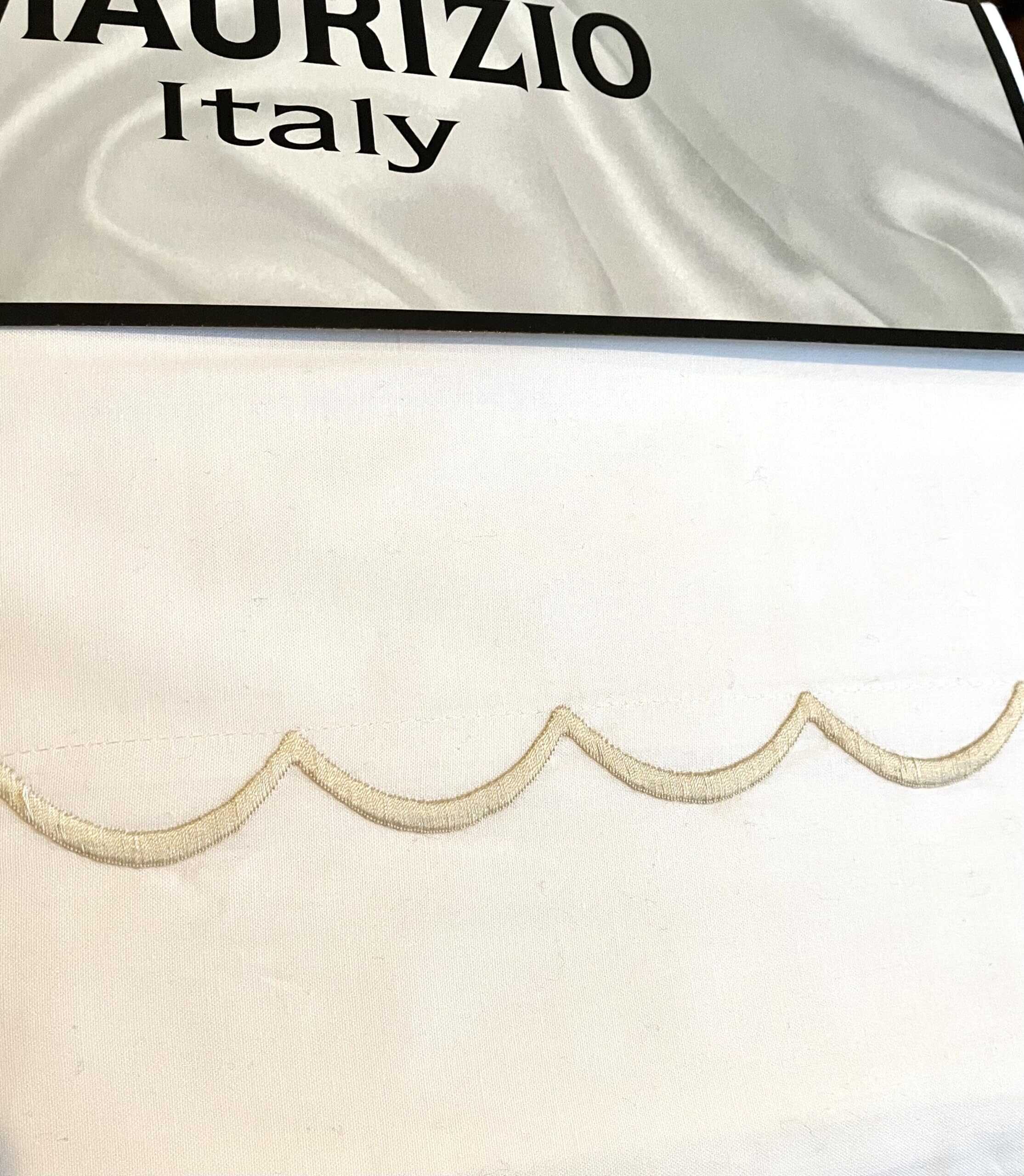 Juego de sábanas Maurizio Italy 100% algodón blanco - Imagen 5