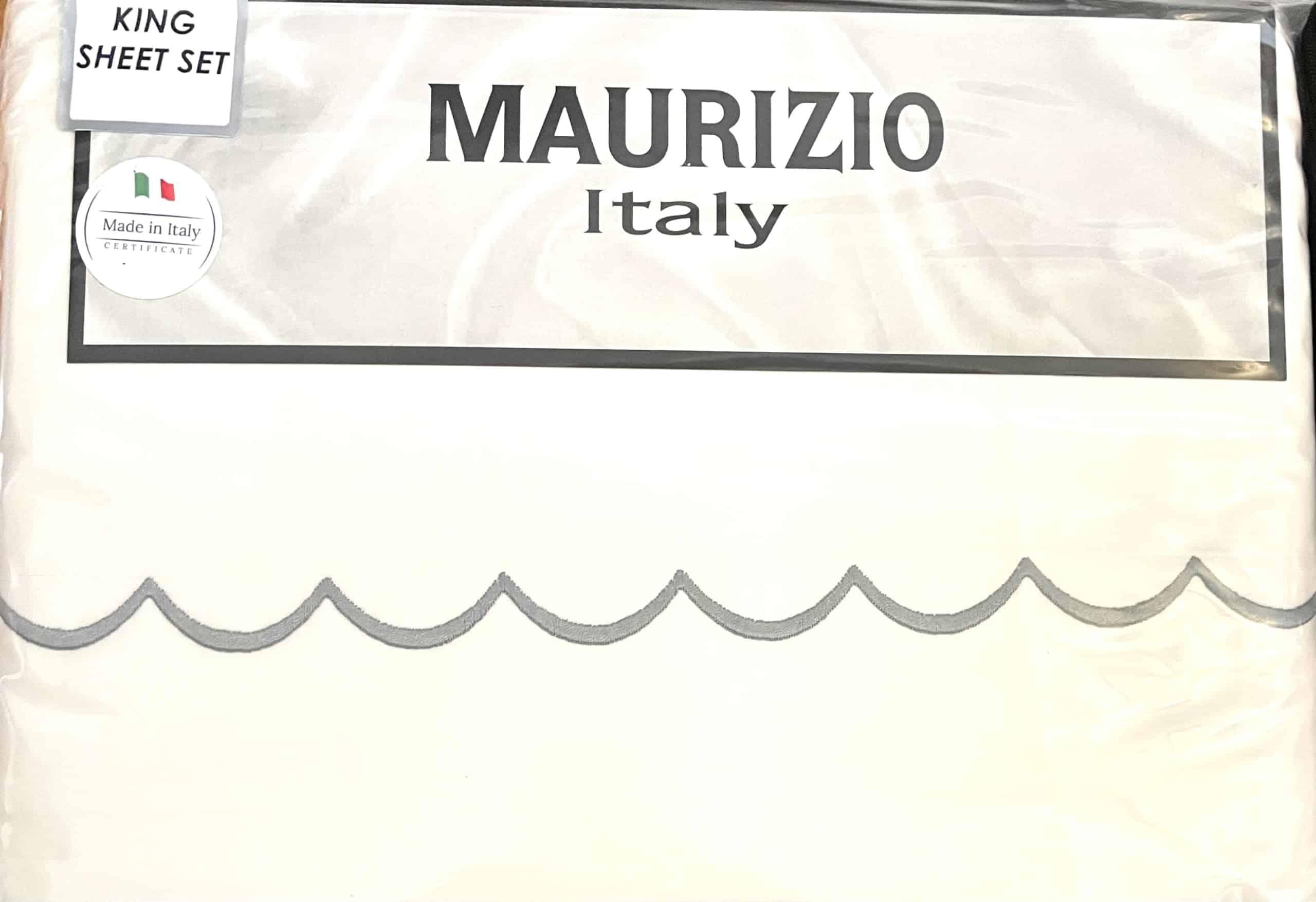 Juego de Sábanas Maurizio Italy de 4 Piezas -Plata