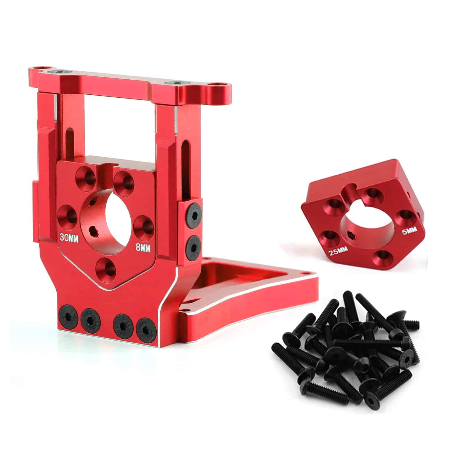 Soporte de motor de liberación rápida de -Rojo