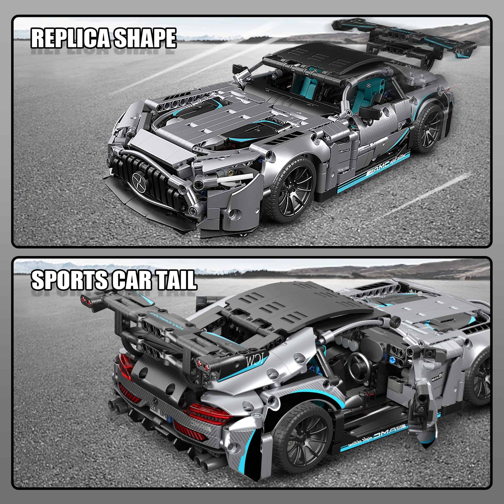 Kit de construcción de automóvil de carreras HIGH GODO para - Imagen 7