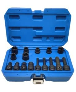 JEUCLEL 16PCS Juego de Llaves de Vaso Universales para