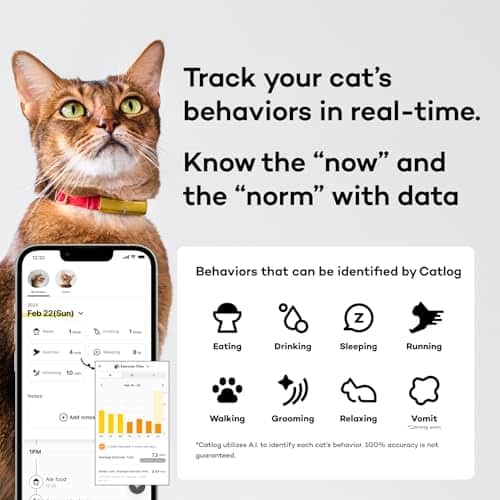 Catlog Smart Collar (Rojo, XXL) - Collar Inteligente para - Imagen 7