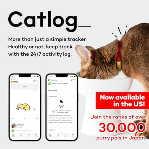 Catlog Smart Collar (Rojo, XXL) - Collar Inteligente para - Imagen 3