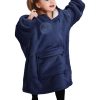 Manta con capucha KFUBUO para adulto, largo abrigo de forro