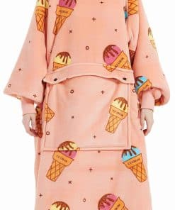 Manta con capucha KFUBUO para adulto de sherpa largo con