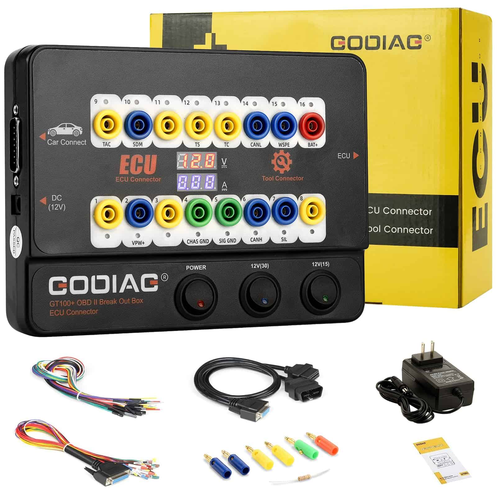 Caja de derivación OBD2 GODIAG GT100+ Detector de Protocolo