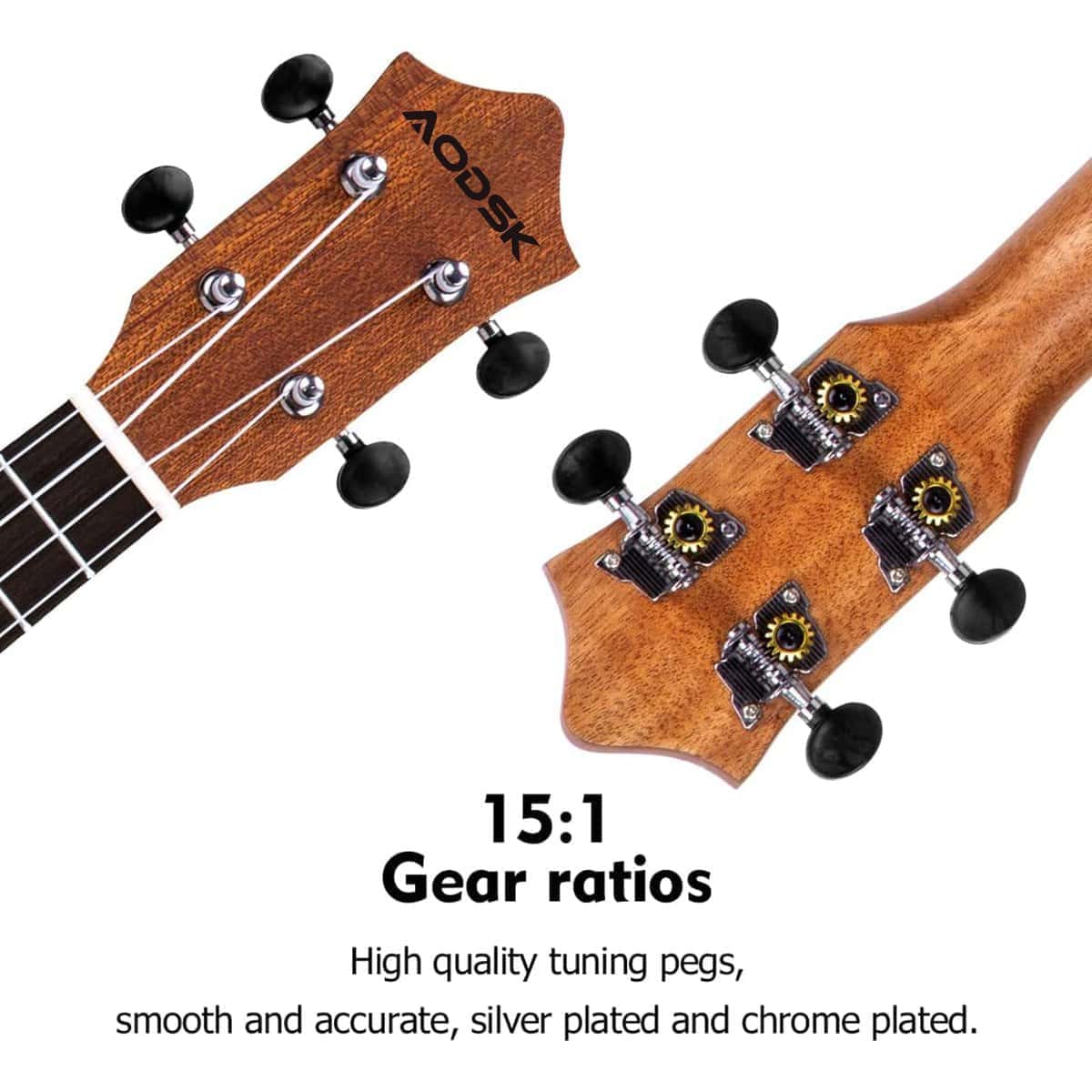 Kit de Ukulele de Concierto AODSK para Principiantes para - Imagen 4