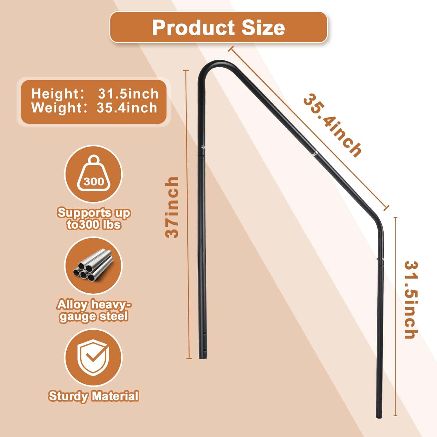 Barandilla de Asistencia Kinchoix para Escalera de 3 - Imagen 4