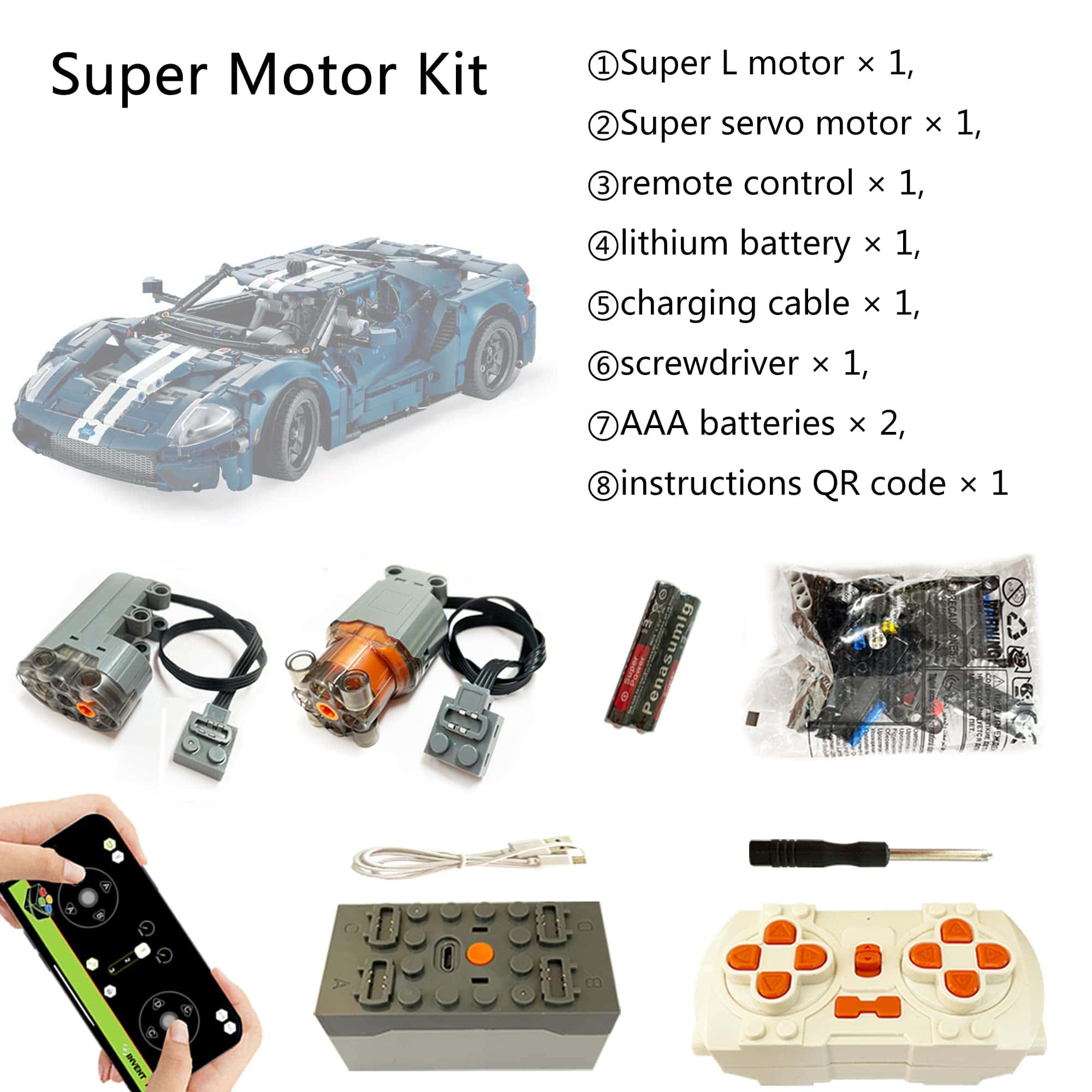 Kit de actualización de motor y control remoto súper y - Imagen 3