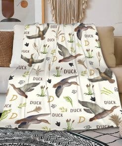 Manta de lanza de pato malteado Súper suave y acogedora