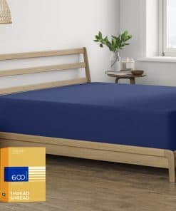 Sábana Ajustable California King THREAD SPREAD -Azul Marino