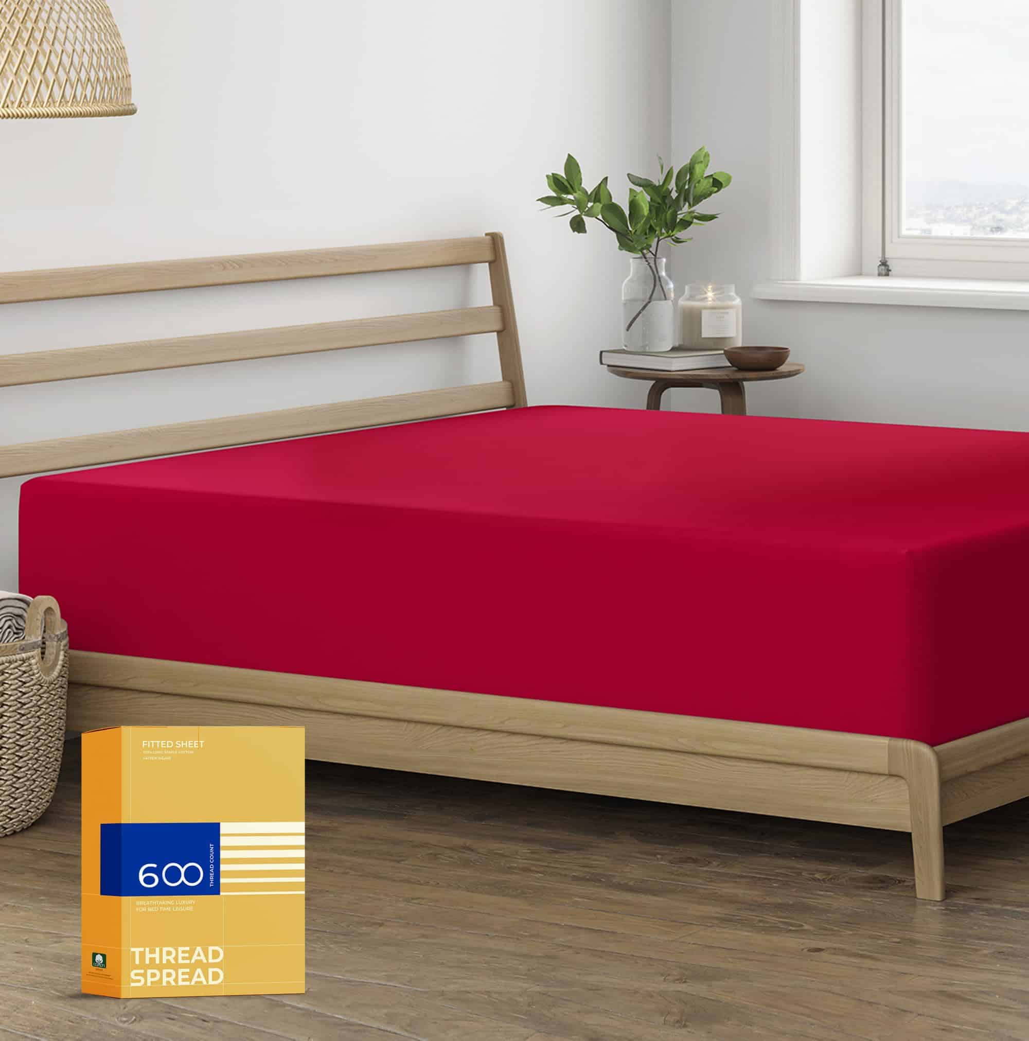 Sábana Ajustable de Talla Completa de Algodón Egipcio 100%