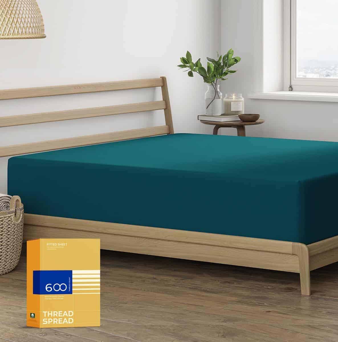 Sábana ajustable Thread Spread 100% algodón egipcio tamaño