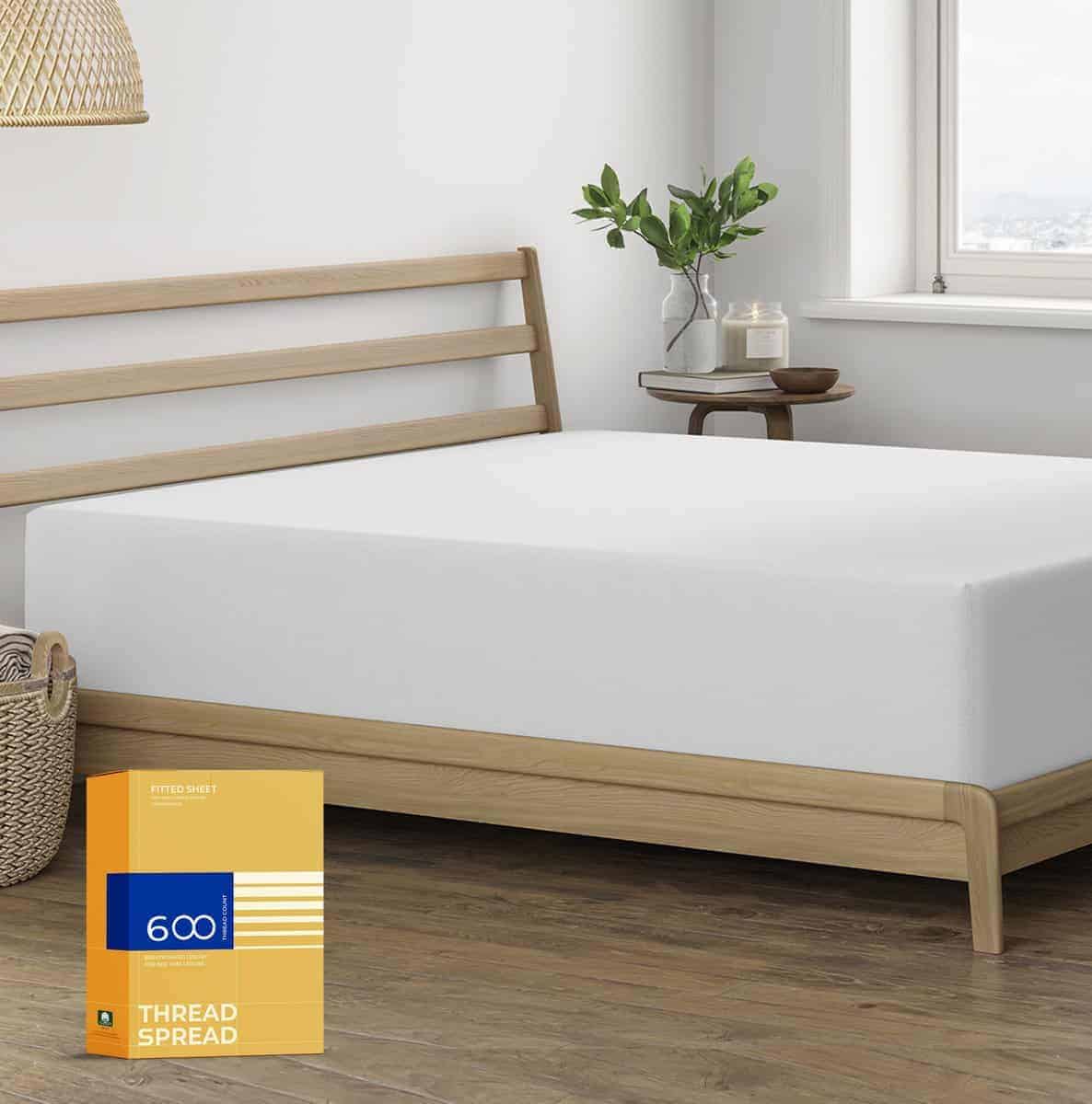 Sábana Ajustable Thread Spread 100% Algodón Tamaño King -