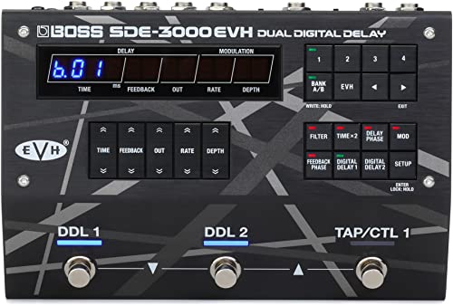Pedal de Delay Digital Dual Boss SDE-3000EVH