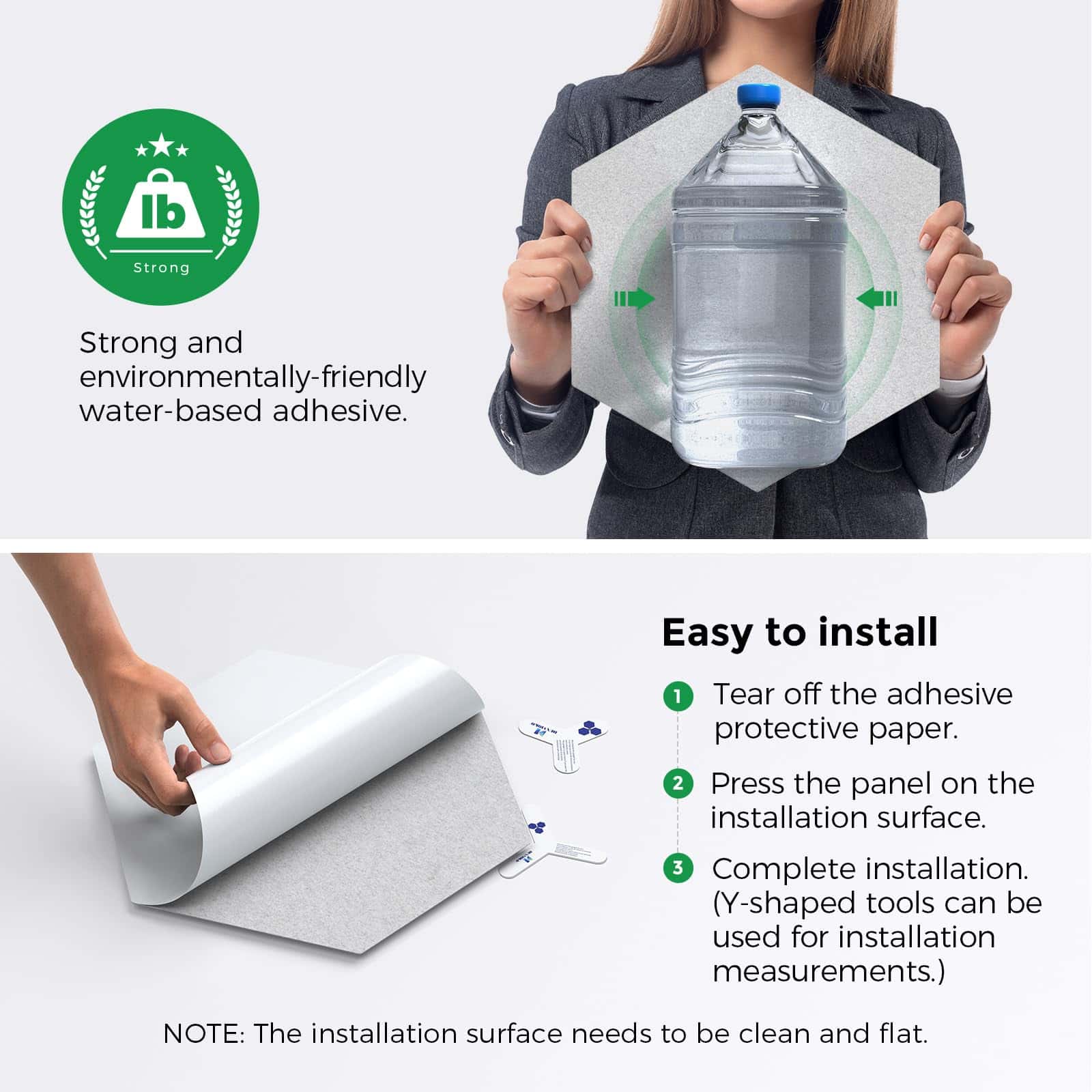 Paneles Acústicos Autoadhesivos Dexmoko [390 -Gris Plata - Imagen 5