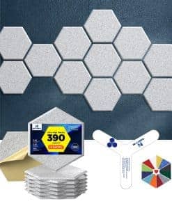 Paneles Acústicos Autoadhesivos Dexmoko [390 -Gris Plata