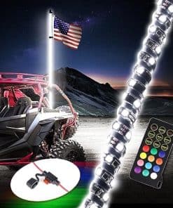 Beatto 1PC 3FT RGBW LED Whip Light - Color de Ensueño +