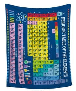 Manta de Regalos de Química FUNBIRD - Manta de la Tabla