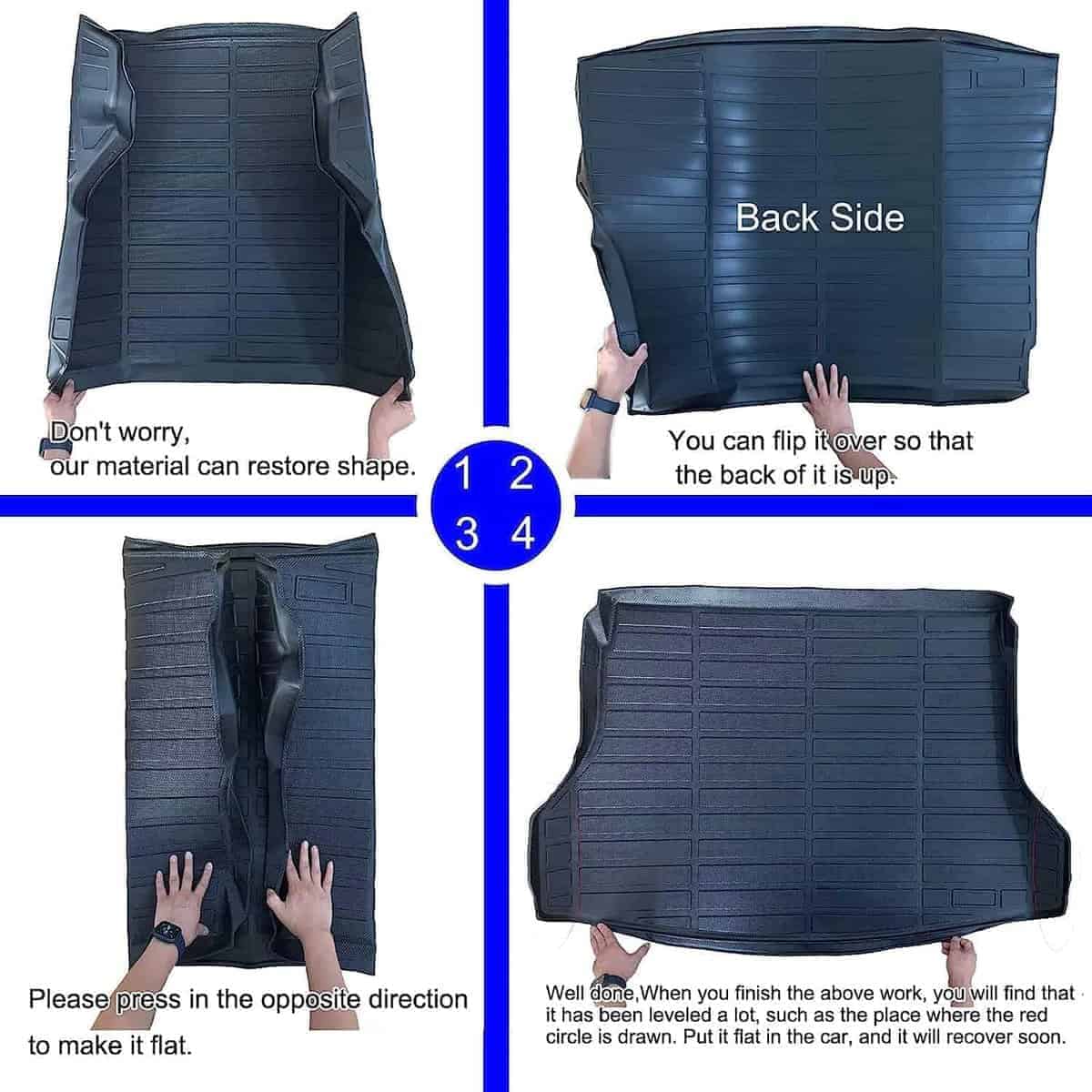 Conjunto de Tapetes para Piso y Forro de Maletero KELCSEECS - Imagen 9