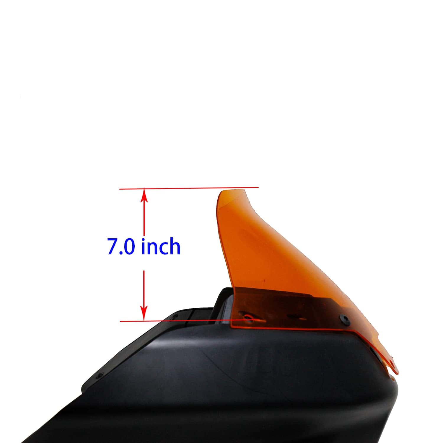 Parabrisas Spoilered POWER JAMES Naranja de 7.0 Pulgadas - Imagen 6