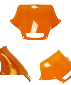 Parabrisas Spoilered POWER JAMES Naranja de 7.0 Pulgadas
