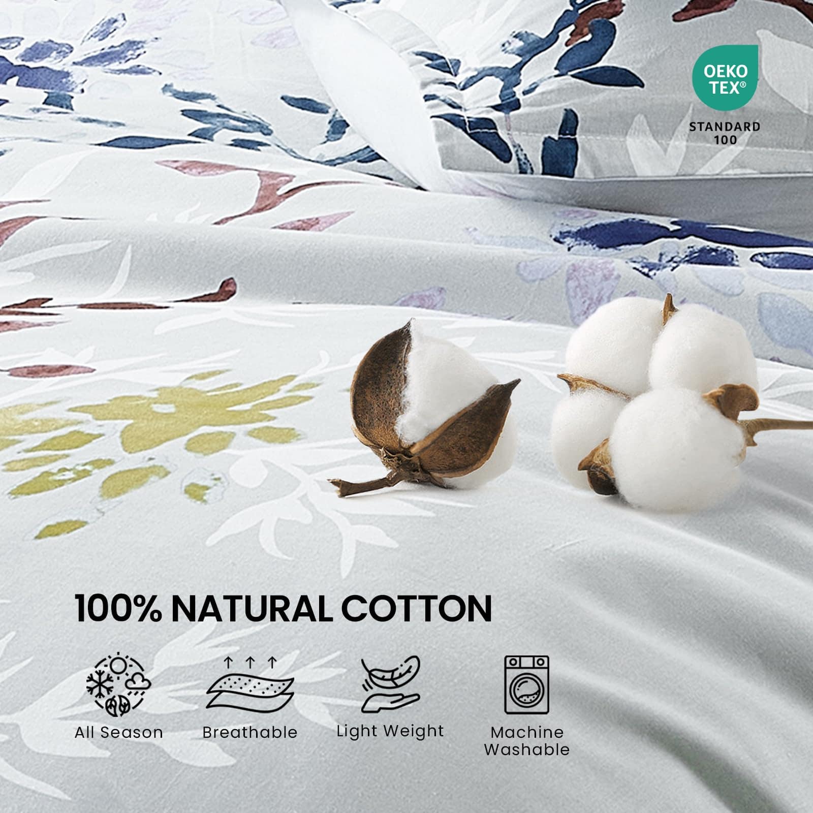 Set de Edredón King Size - Style Quarters 3 Piezas 100% - Imagen 7