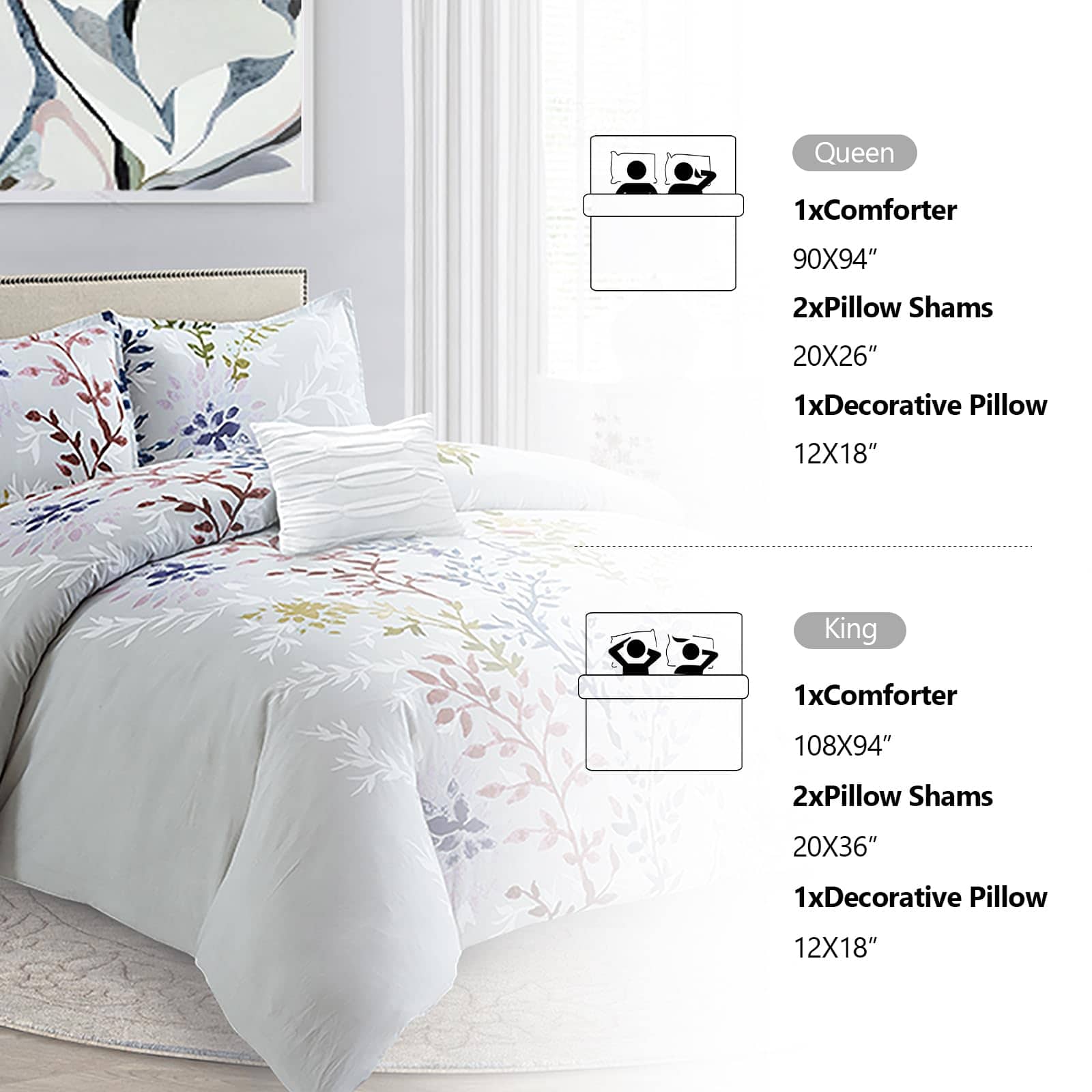 Set de Edredón King Size - Style Quarters 3 Piezas 100% - Imagen 9