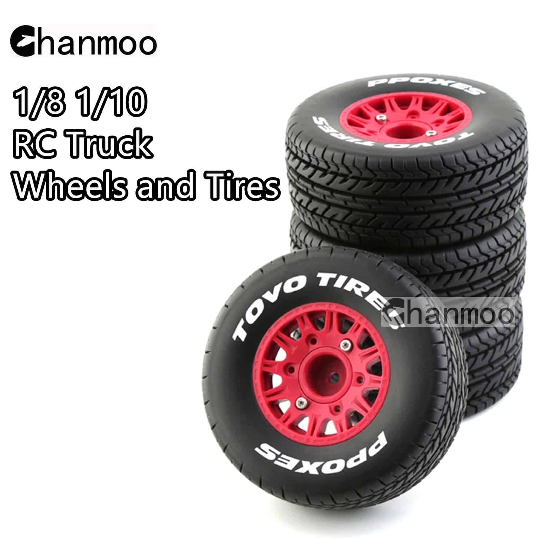 Neumáticos y Ruedas para Camiones Cortos de Carreras 1/10 - Imagen 6