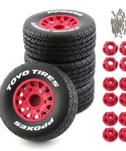 Neumáticos y Ruedas para Camiones Cortos de Carreras 1/10