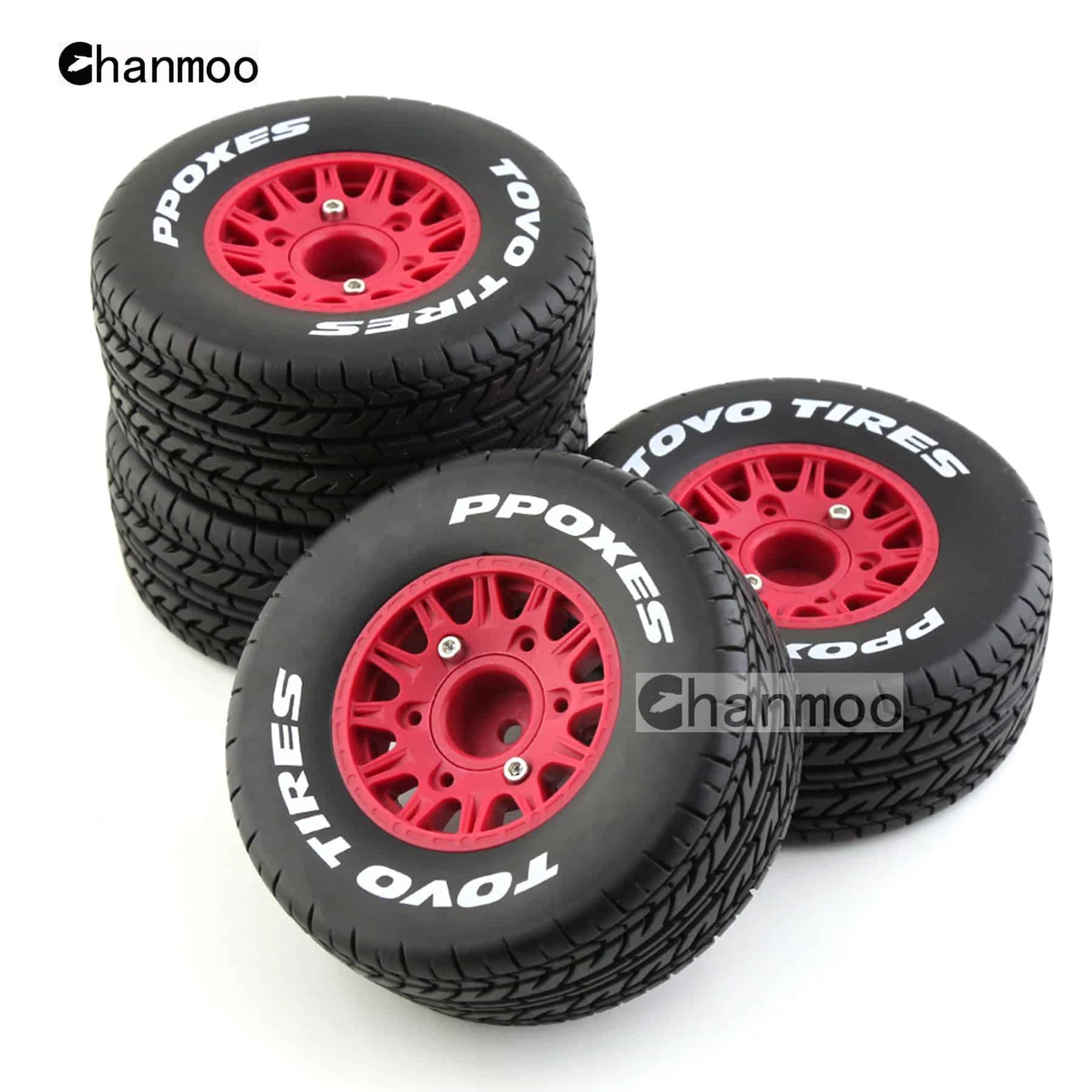 Neumáticos y Ruedas para Camiones Cortos de Carreras 1/10 - Imagen 4