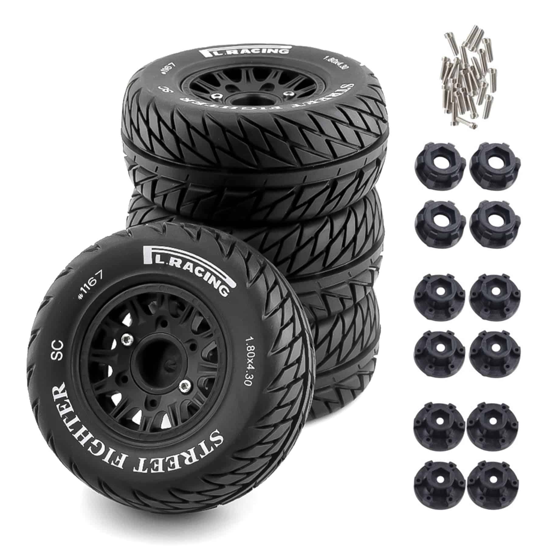 Llantas y Ruedas para Camiones Cortos de 1/10 RC Chanmoo