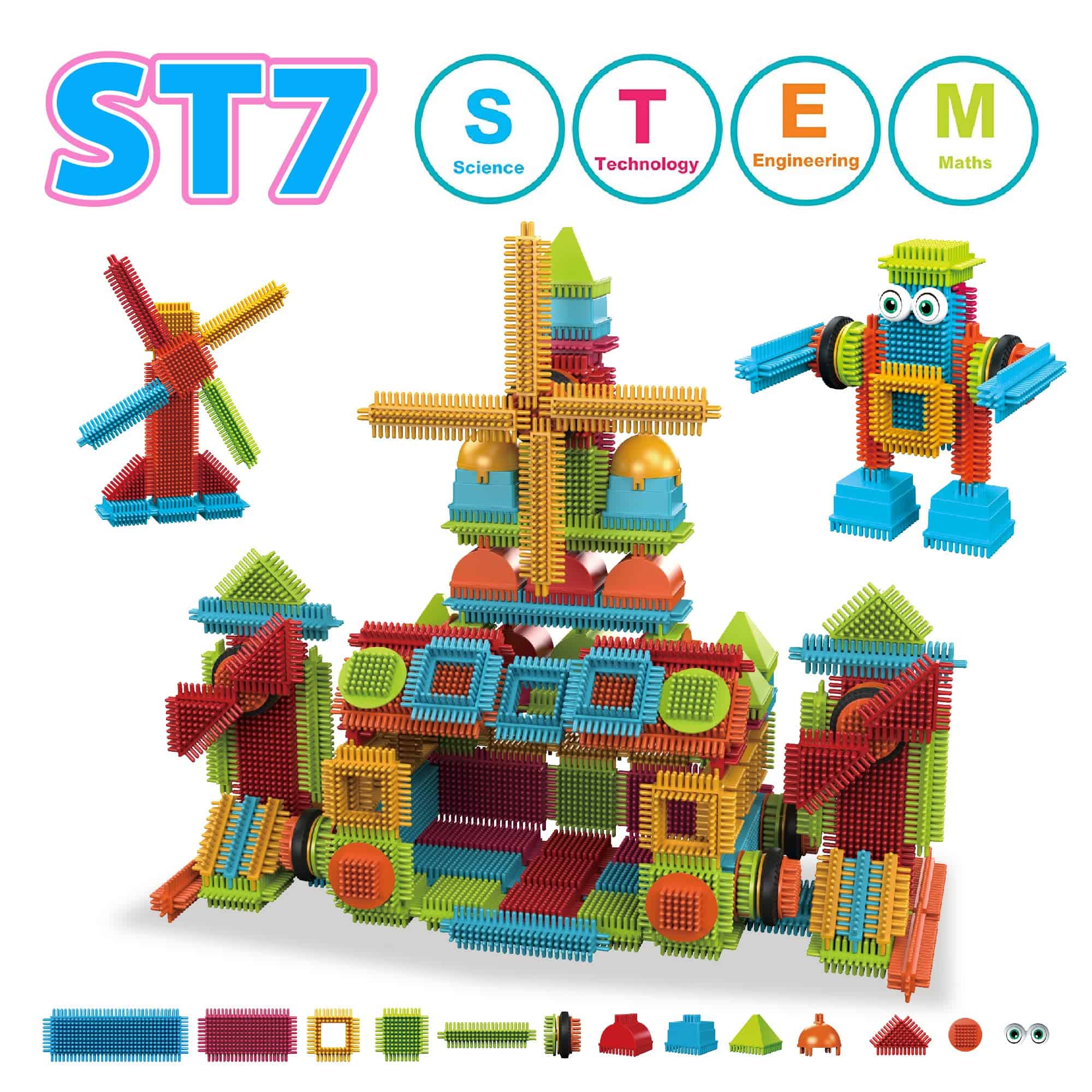Juguetes de Construcción Contixo STEM, ST7 244 piezas - Imagen 6