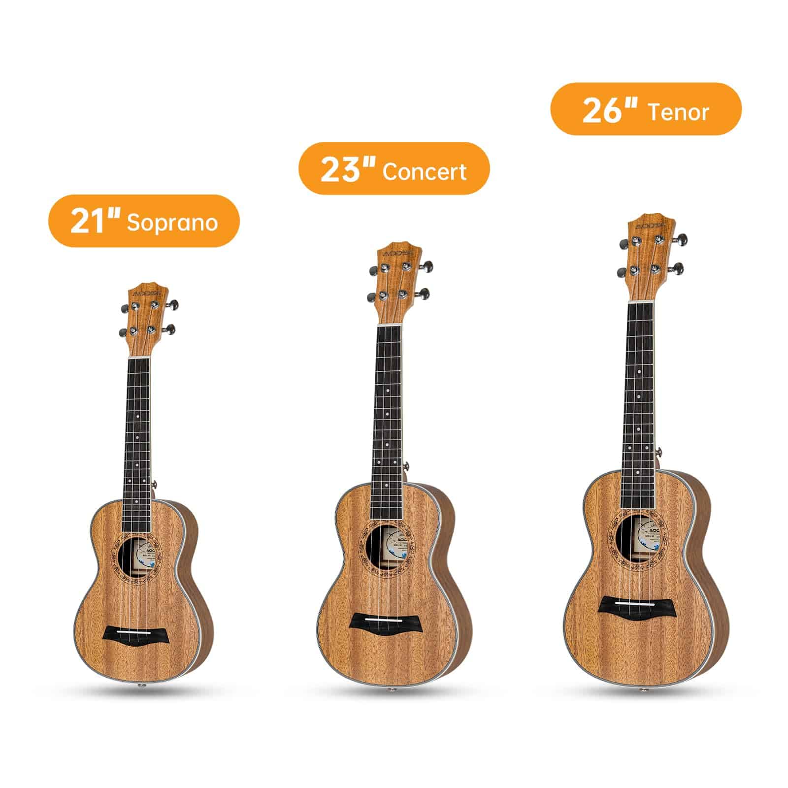Ukulele AODSK para Kit de Inicio, Ukelele Tenor de Caoba - Imagen 6