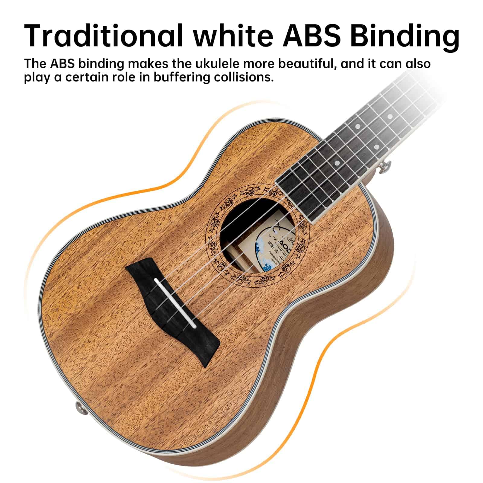 Ukulele AODSK para Kit de Inicio, Ukelele Tenor de Caoba - Imagen 7