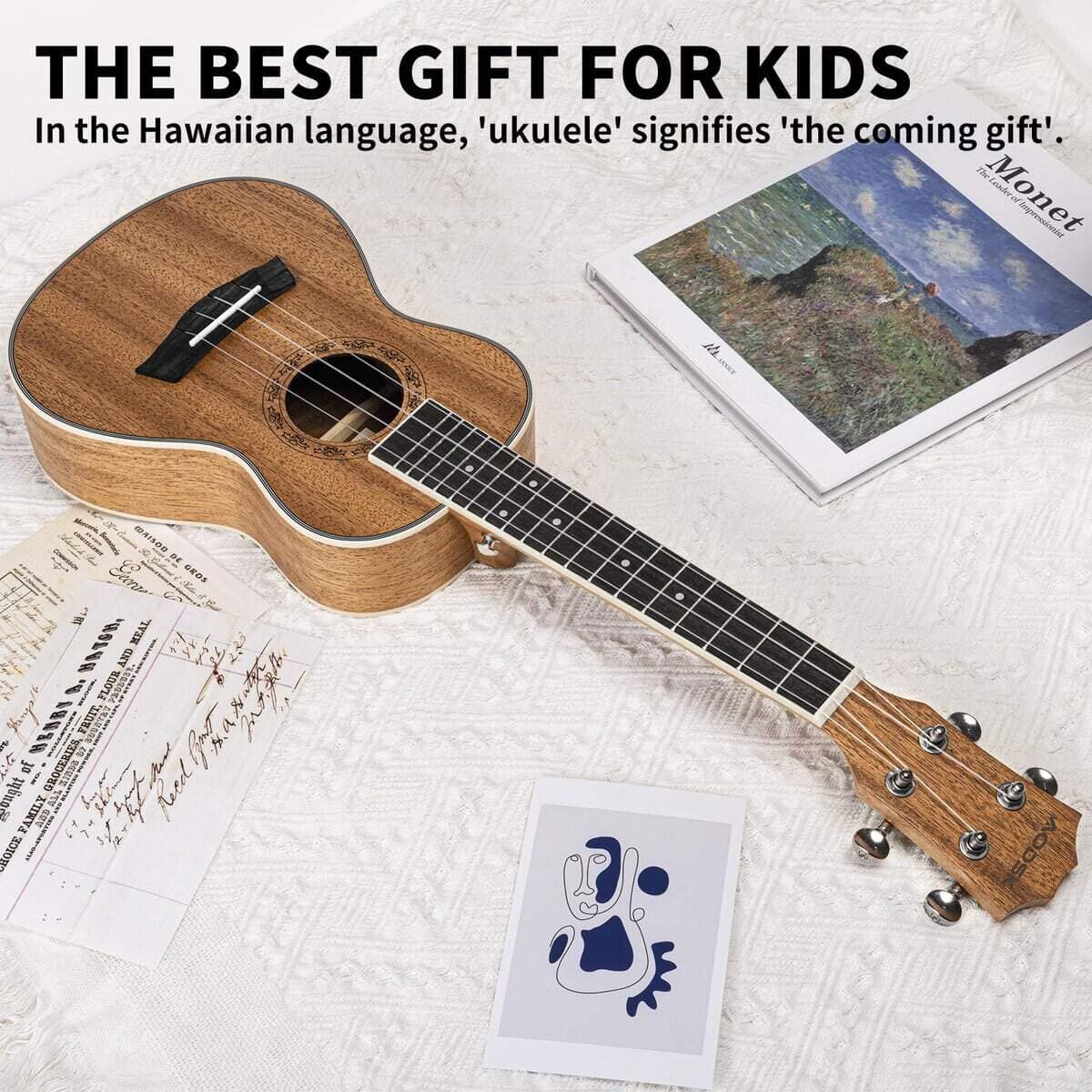 Kit de Inicio de Ukulele AODSK, Ukelele Soprano Kit para - Imagen 3