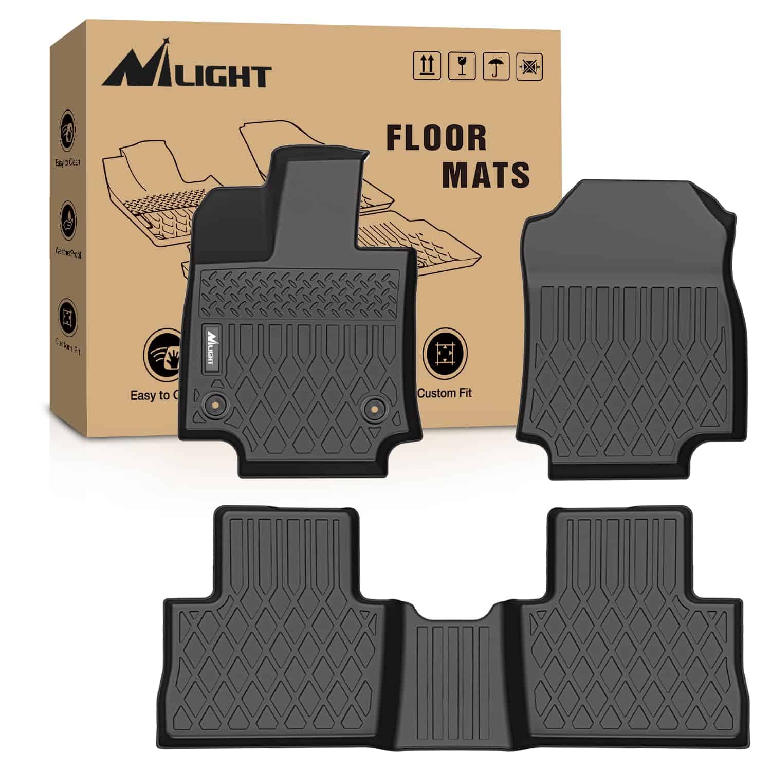 Tapetes de piso Nilight para Toyota RAV4 2019 2020 2021