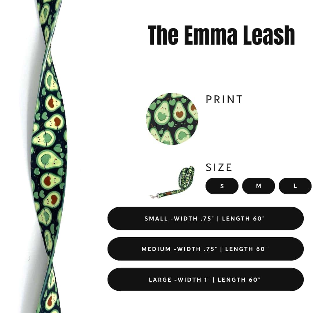 Correa para perro con patrón de tela de aguacate verde - Imagen 5