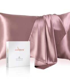 Funda de Almohada de Seda 100% Pura de -Ciruela