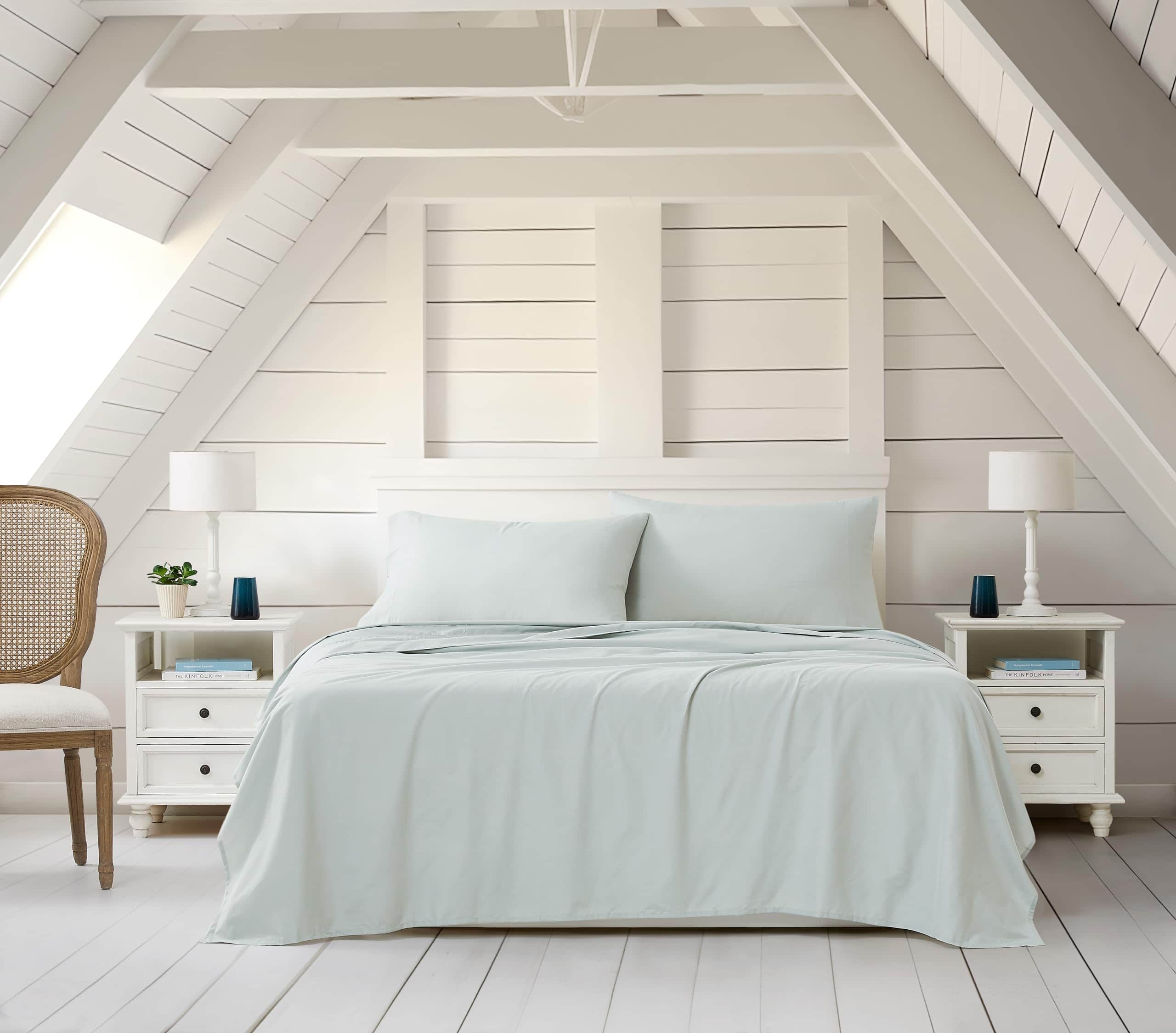 Juego de Sábanas de Lujo de Mezcla de Algodón para Armario